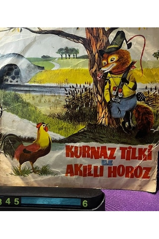Nuran Şener İyilik Kazanır / Kurnaz Tilki İle Akıllı Horoz 1970'ler Orijinal 45'lik Masal Plağı