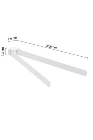 Pirenei Havluluk, İkili, 35.9 Cm - Mat Beyaz