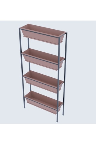Sandra Siyah Metal Balkon Saksılık & Çiçeklik Diğer
