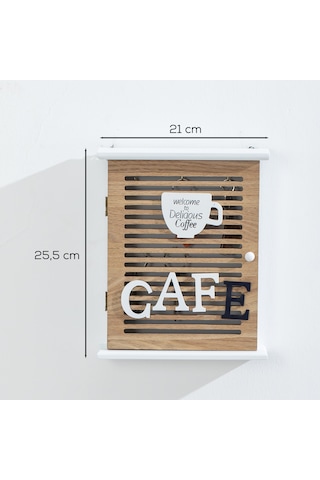 Porsima 2067 Duvara Montajlı Dekoratif Anahtarlık Dolabı 21x25 Cm