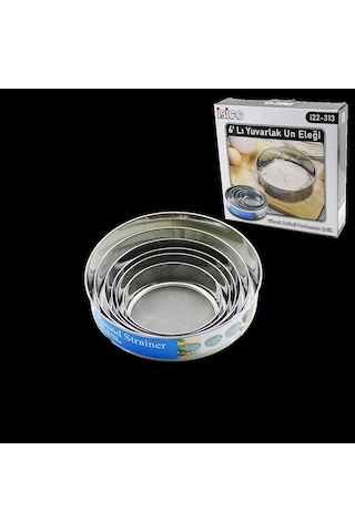 Metal Un Eleği Seti 6'lı 15-26.5 Cm
