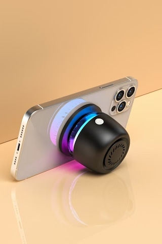 M99 Magsafe Uyumlu Rgb Işıklı Bluetooth Hoparlör - Mıknatıslı Mini Ses Bombası