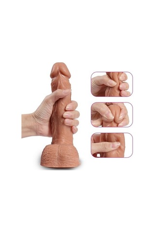 Zaga Oyun 22 CM Belden Bağlamalı İleri Geri Hareketli Penis + Kemer + Kayganlaştırıcı Hediyeli