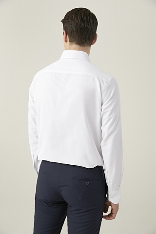 D'S Damat Ds Damat Comfort Beyaz Armürlü Gömlek 1hf022113100m Beyaz
