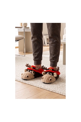 Twigy Twıgy Tw Dany Bej Erkek Hayvanlı Panduf 41/46