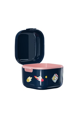 Dolıty Ortodontik Saklama Kutusu Su Geçirmez Toz Kare-mavi