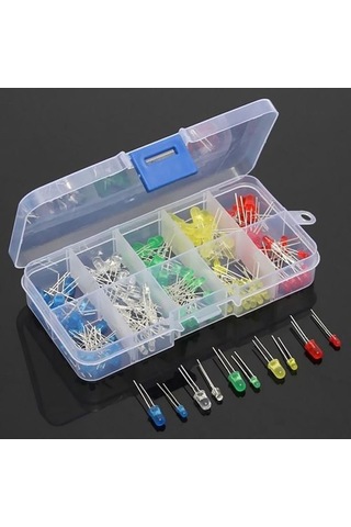 Trendooze Homyl 375 Adet Rgb Led'ler, 3mm Ve 5mm Boyut