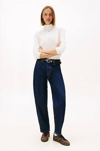 Tommy Hilfiger Kadın Essential Slim Fit Balıkçı Yaka Kazak - Kırık Beyaz Ancient White
