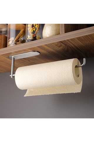 Zift Unique Paslanmaz Çelik Yapışkanlı Kağıt Havlu Askılığı Kağıt Havluluk Çelik