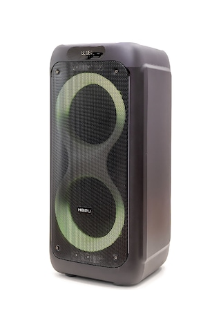Hepu Hp 939 Taşınabilir Şarjlı Bluetooth Hoparlör 80 W Rms 2 8 İnc Woofer Extra Bass Karaoke Mikrafon