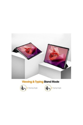 Dancemonkey Lenovo Tab P12 12.7 Kılıfı - Siyah, Hafif Koruma