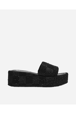 Steve Madden Decor Blk Raffıa Kadın Blk Raffia Topuklu Terlik Decor