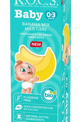 R.o.c.s. Baby Diş Macunu Muz Püresi Tadında 0-3 Yaş 45 Gr Temel Bakım