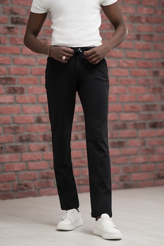 Paul Martin Regular Fit Likralı Penye Kumaş Beli İplikli Ve Lastikli Jogger Pantolon Siyah