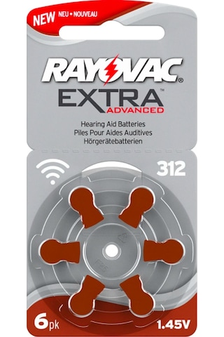 Rayovac Extra Advanced 312 Numara Pili 6 x 10'lu