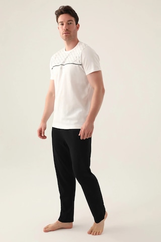 Arnetta 3010 Kısa Kol Erkek Pijama Takım Krem V1 Krem