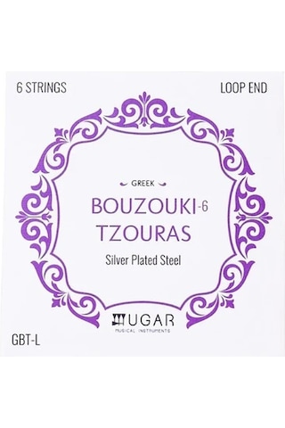 Ugar Gbt-l Yunan Buzuki Teli 6 Telli Silver Plated Steel