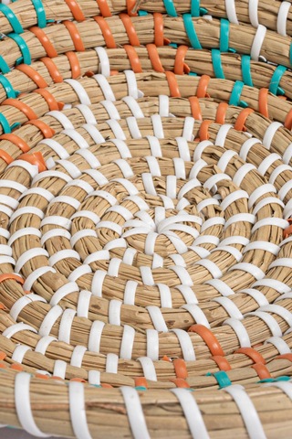 Koza Home Meander Bambu El Yapımı Turuncu Yıldız Duvar Tabağı Dekoru 25cm 8
