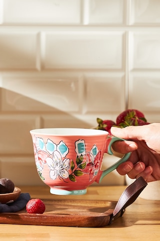 Emsan Lily New Bone Kupa 435 ML Pembe