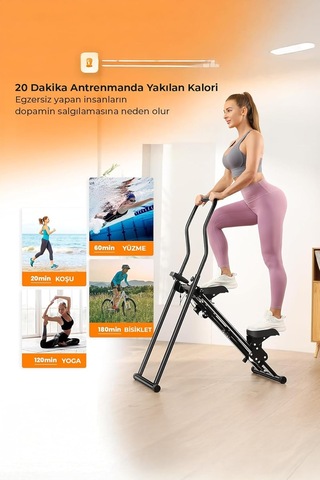 Robo Katlanabilir Dikey Tırmanma Egzersiz Aleti Yeni Versiyon Siyah Çok Renkli
