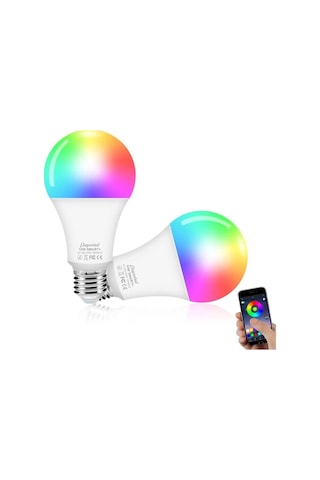 Alexa Ampüller E27 Akıllı Led Lamba, 10w Wifi Renk Değişen Led Rgb Ampul 16 Milyon Renk, Uygulama Kontrolü Kısıl Diğer