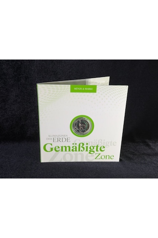 Almanya 5 Euro 2019 Gemäßigte Zone Münze & Marke Pul Ve Para Özel Numisfolder Seti Klimazonen Der Erde Serisi Ilıman Kuşak