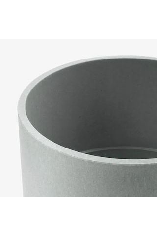 Sumuhome Nypon Dekoratif Plastik Saksı Gri 15 Cm