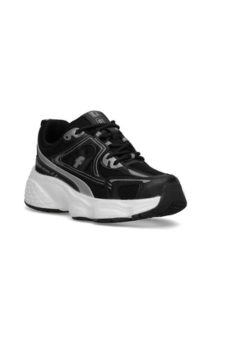 Ayakkabı Fuarı Elit Ysflt329 Kadın Klasik Sneaker Siyah - Beyaz Siyah - Beyaz