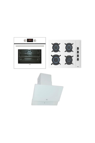 Teka HAK 627 WH - GBC 64002 KBC WH - TVT 60.1 Beyaz Ankastre Set