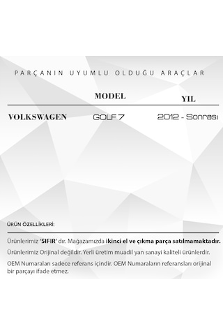 Volkswagen Golf 7 İçin Egr Dişlisi 48 Diş