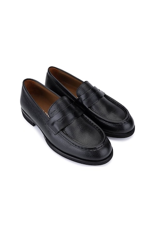 Tamer Tanca Erkek Hakiki Deri Siyah Loafer Ayakkabı 537 3819 Erk Ayk Sk25-26 Sıyah Dr/gyk Siyah