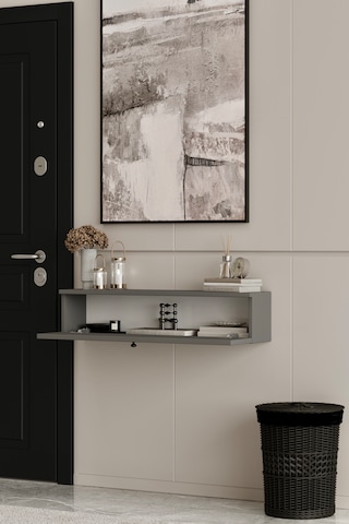 Asur 90 Cm Dresuar 100% Mdf Gri