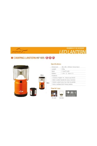 Kovea Camping Lantern N11.8773 Turuncu