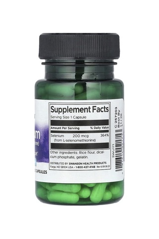 Takviye Swanson Vitamins, Selenium, 200 Mcg, 120 Capsules