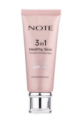 Note Cosmetics Cosmetics 3 in 1 Healthy Skin Tinted Moisturizer SPF50 Renk Ton Eşitleyici Aydınlatıcı Krem 30 ML