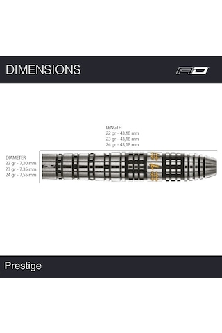 Red Dragon Luke Humphries Prestige % 90 Tungsten Çelik Uçlu Dart Oku