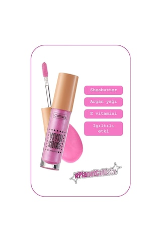 Callista Vivid Shine Lipgloss Nemlendirici Işıltılı Dudak Parlatıcısı - 108 Pink Utopia - Pembe