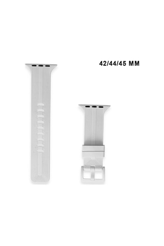 Apple Watch Uyumlu Watch 1/2/3/4/5/6/se/7/8/9 Serileri 42/44/45/49 Mm Kordon Kayış Silikon Mt86