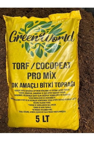 5 Litre İthal Çok Amaçlı Bitki Toprağı Torf Cocopeat Kokopit