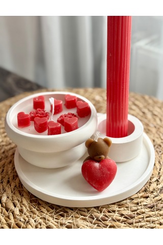 Kbr Design Candles Sevgililer Gününe Özel Sevdiklerinize Kokulu Mum Seti