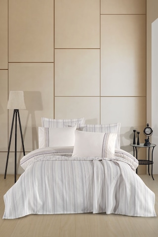 Elart Mellow Modern Çeyiz Paketi 7 Parça 240x250 Cm Gri Gri