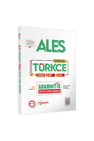 2026 ALES Yeni Sistem Türkçe TEK KİTAP Anamorfik Özgün Soru Bankası Konu Konu Dijital Çözümlü