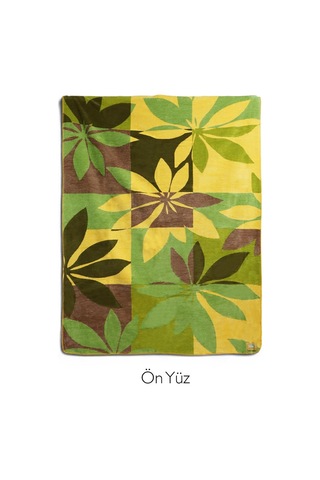 Bigghome Botanik Çift Kişilik Battaniye 200 X 220 Cm Karışık