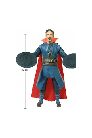Süper Kahraman Serisi Doktor Strange 30 Cm Sesli Ve Işıklı Hareketli Büyücü Karakter Oyuncak Figür