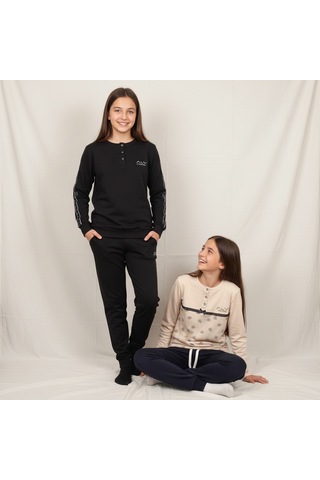 Bonbon Genç Kadın Pamuklu 2 Adet 2'li Pijama Takımı Al507 V1, Al506 V1 Bb2454 Çok Renkli