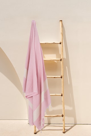%100 Pamuk Mavi-pembe Elmas Peştemal 2'li - 100x180 Cm Siyah