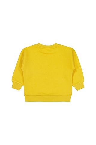 Batman Karartma Baskılı 2-5 Yaş Sweatshirt - Sarı