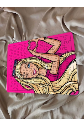 Çocuk Puzzle Ahşap Barbie 2 108 Parça
