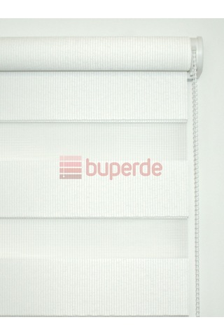 Buperde Beyaz Eko Bambu Zebra Stor Perde