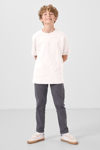 Tommy Life Gri Standart Fit Dokuma Hafif Esnek Chino Erkek Çocuk Pantolon - 11272 Gri